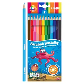 zsírkréta JUNIOR hatszögletű 12 db